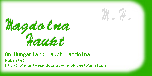 magdolna haupt business card